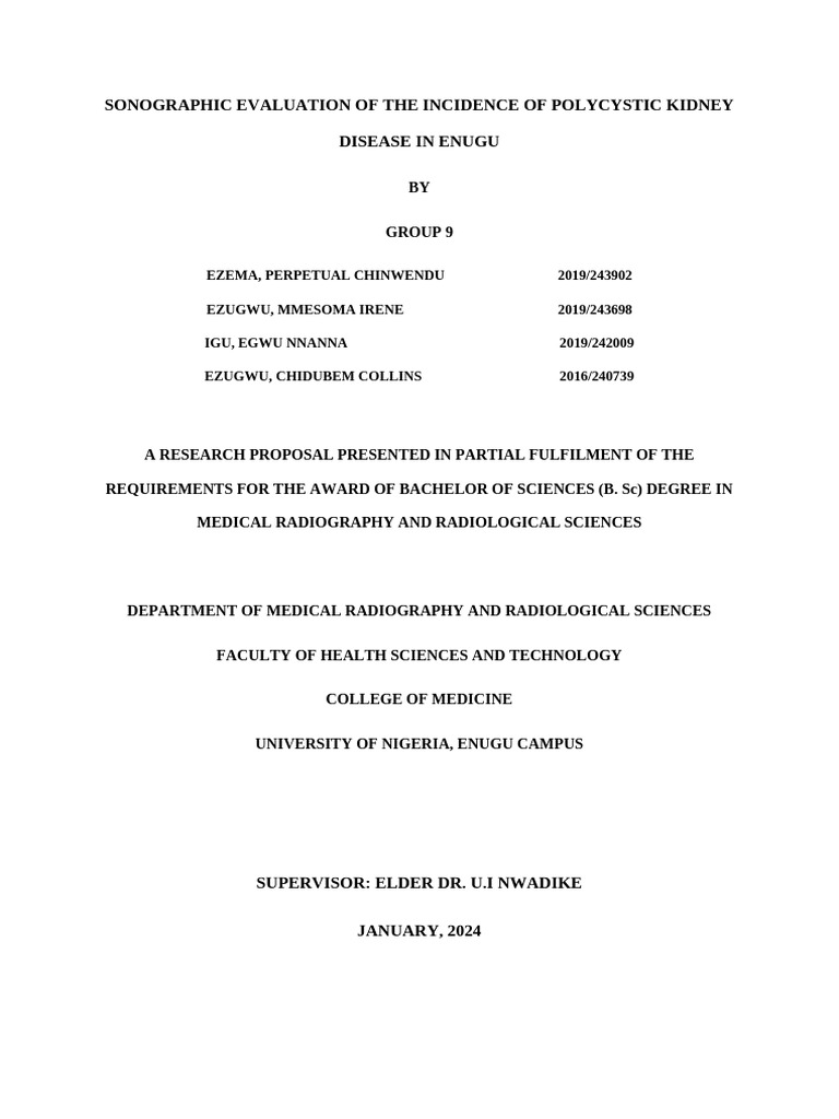 Polycystic Kidney Disease in Enugu 1 | PDF | Genetic Disorder | Kidney