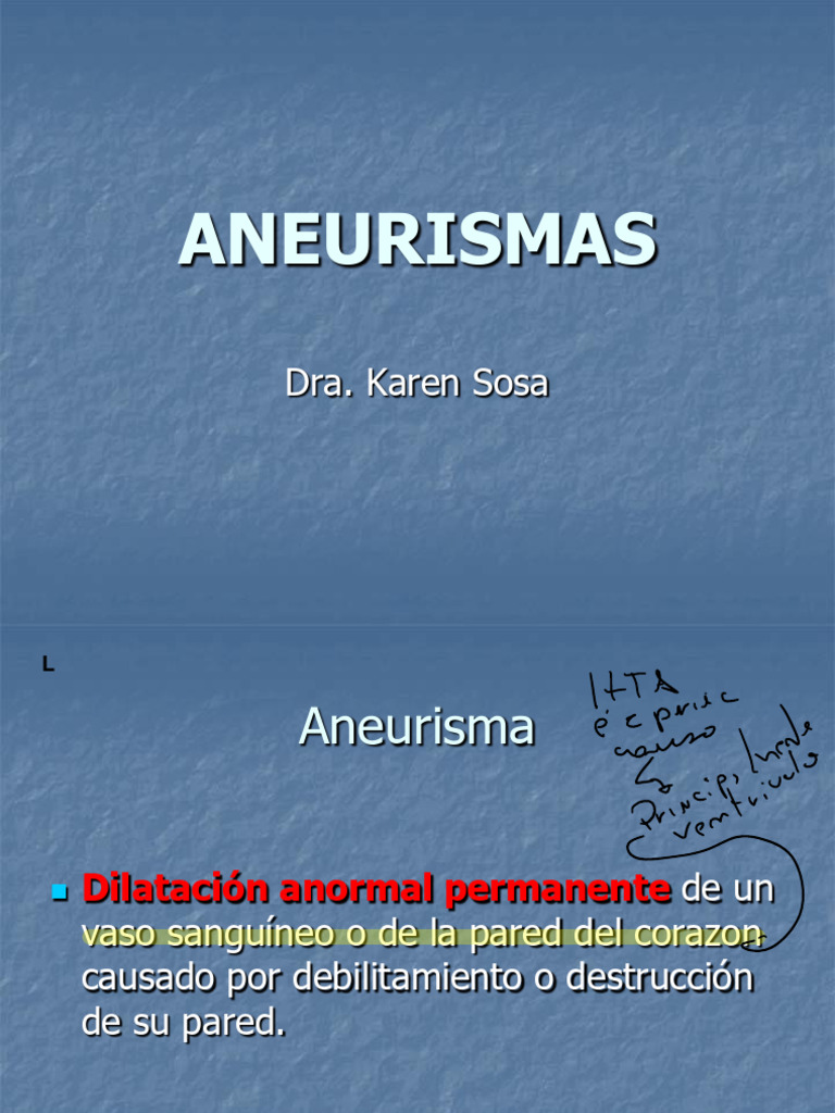Aneurismas | PDF | Aterosclerosis | Aorta