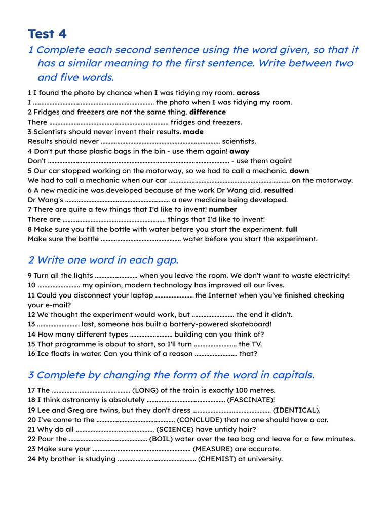 Test 4 Unit 7 Unit 8 Pdf