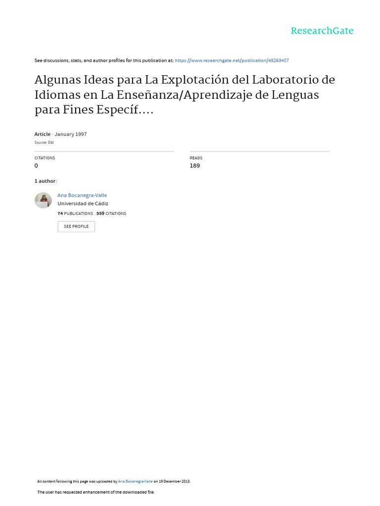 Explotación del Laboratorio de Idiomas | PDF | Laboratorios | Aprendizaje