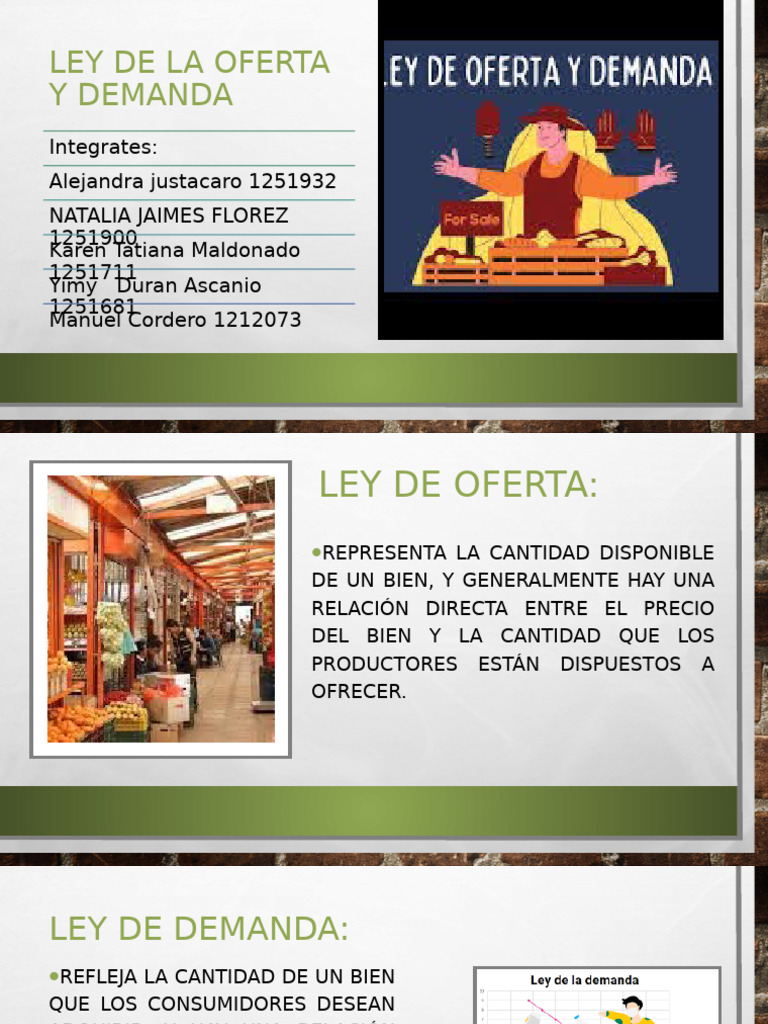 Ley de La Oferta y Demanda | PDF | Oferta y demanda | Oferta (economía)