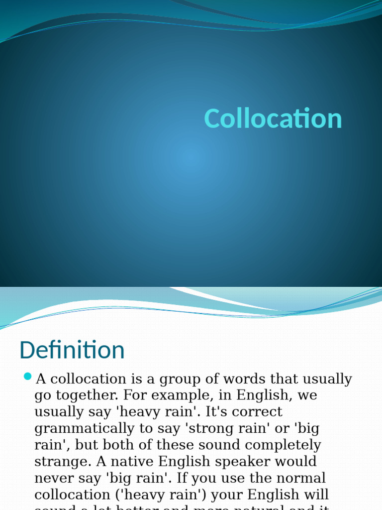 Vocabulary Collocations | PDF | English Language | Noun