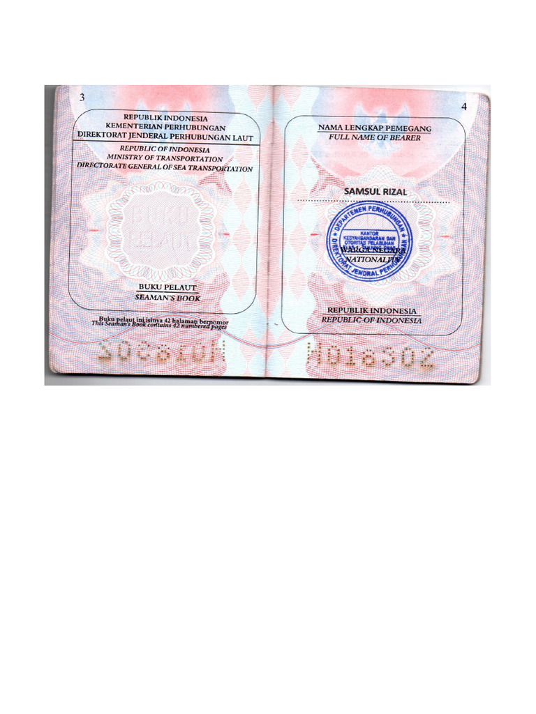 Buku Pelaut Samsul R | PDF