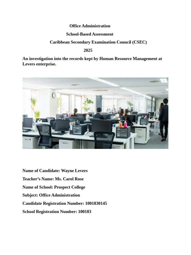 OA Sample | PDF | Human Resources | Employment