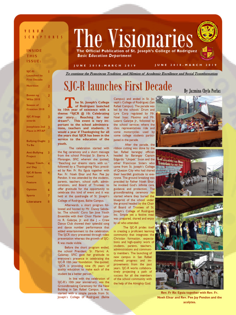 SJCR Celebrates 10th Anniversary Events | PDF