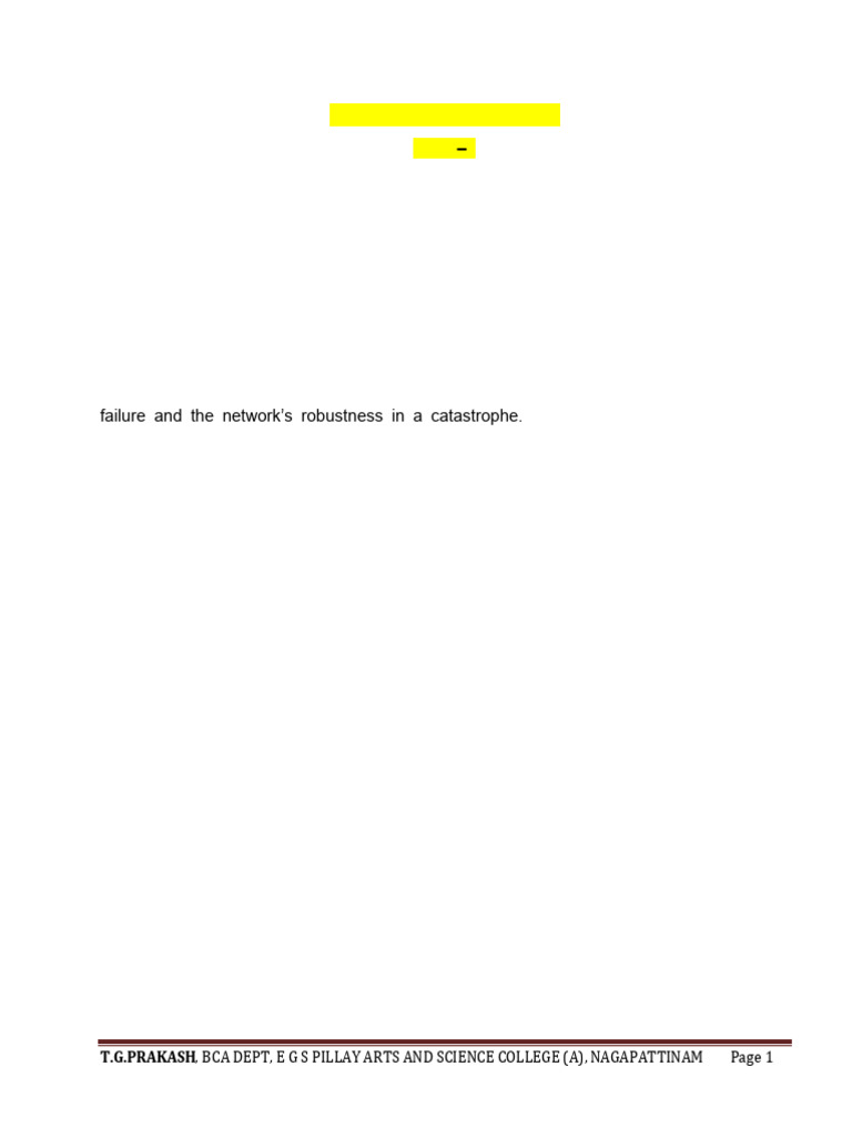CN 2marks | PDF | Transmission Medium | Computer Network