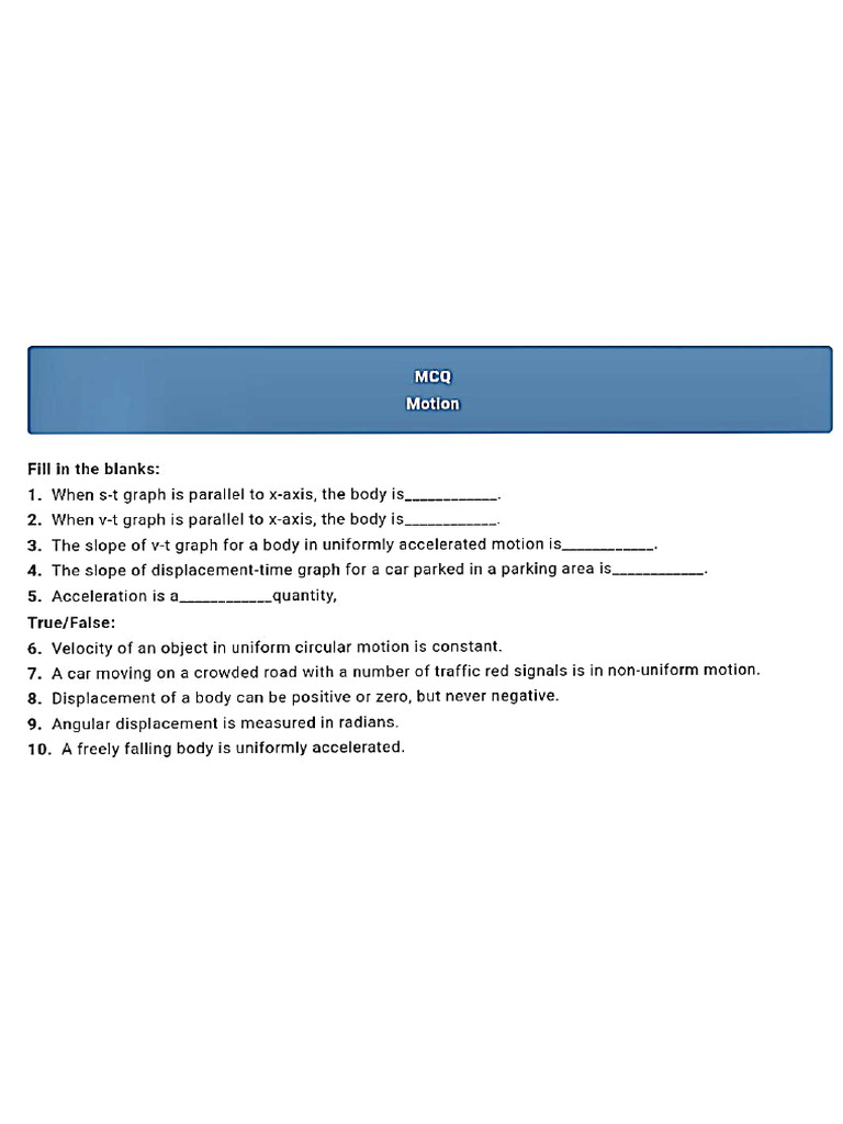 Motion | PDF