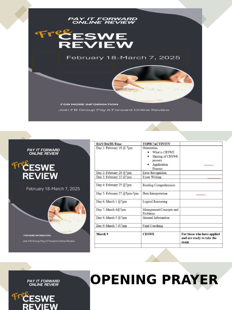 CESWE Application Process Overview | PDF