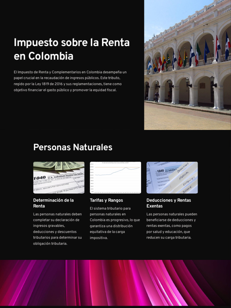 Impuesto Sobre La Renta en Colombia | PDF | Impuestos | Impuesto sobre ...
