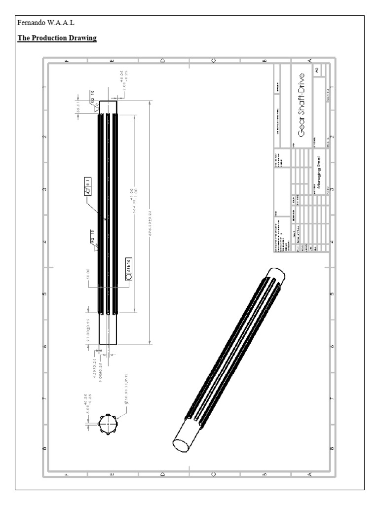 Gear Shaft Manufacturing | PDF