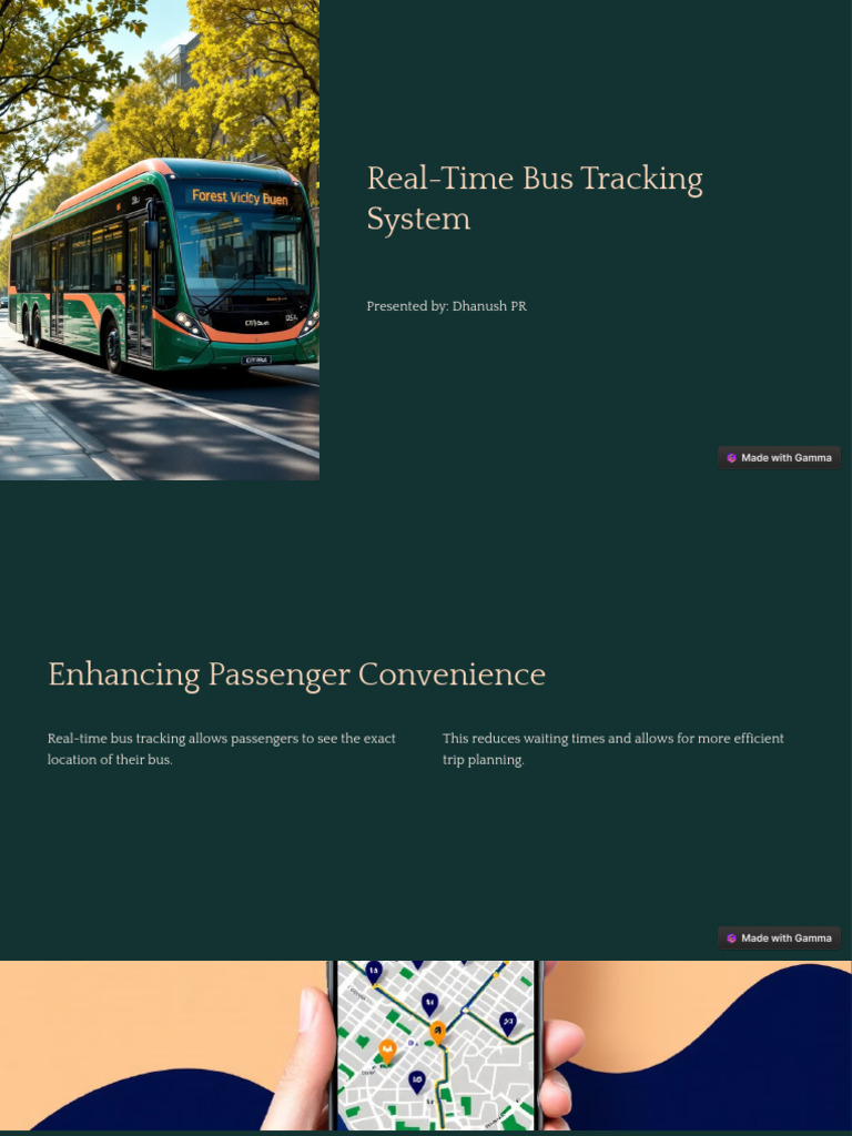 Real-Time Bus Tracking System Overview | PDF | Transport