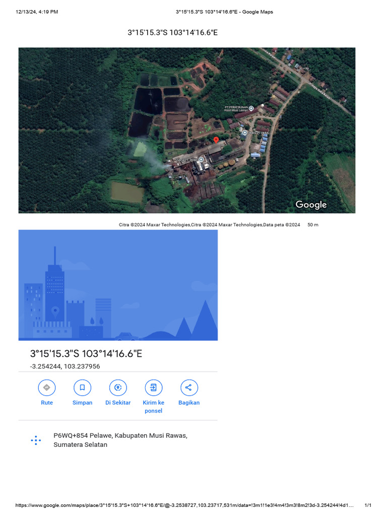 Citra Data Overview for Musi Rawas | PDF