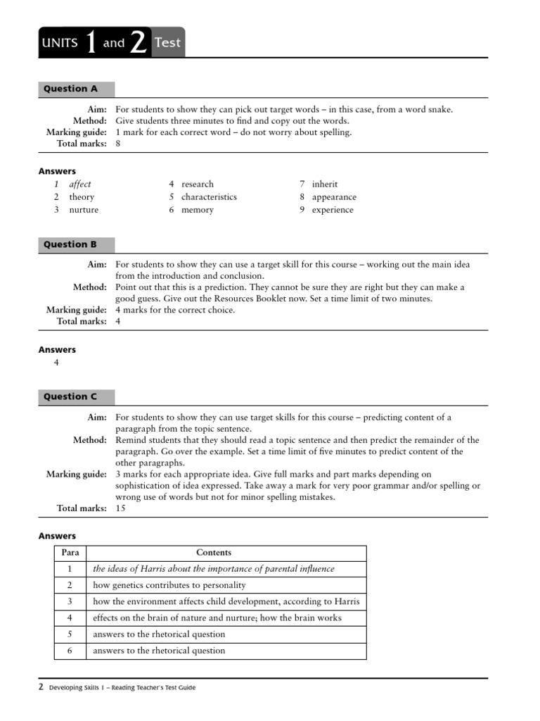 Developing skills 1 reading teacher test guide pdf cost of living