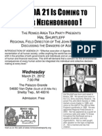 Agenda 21 Flyer For Romeo, MI