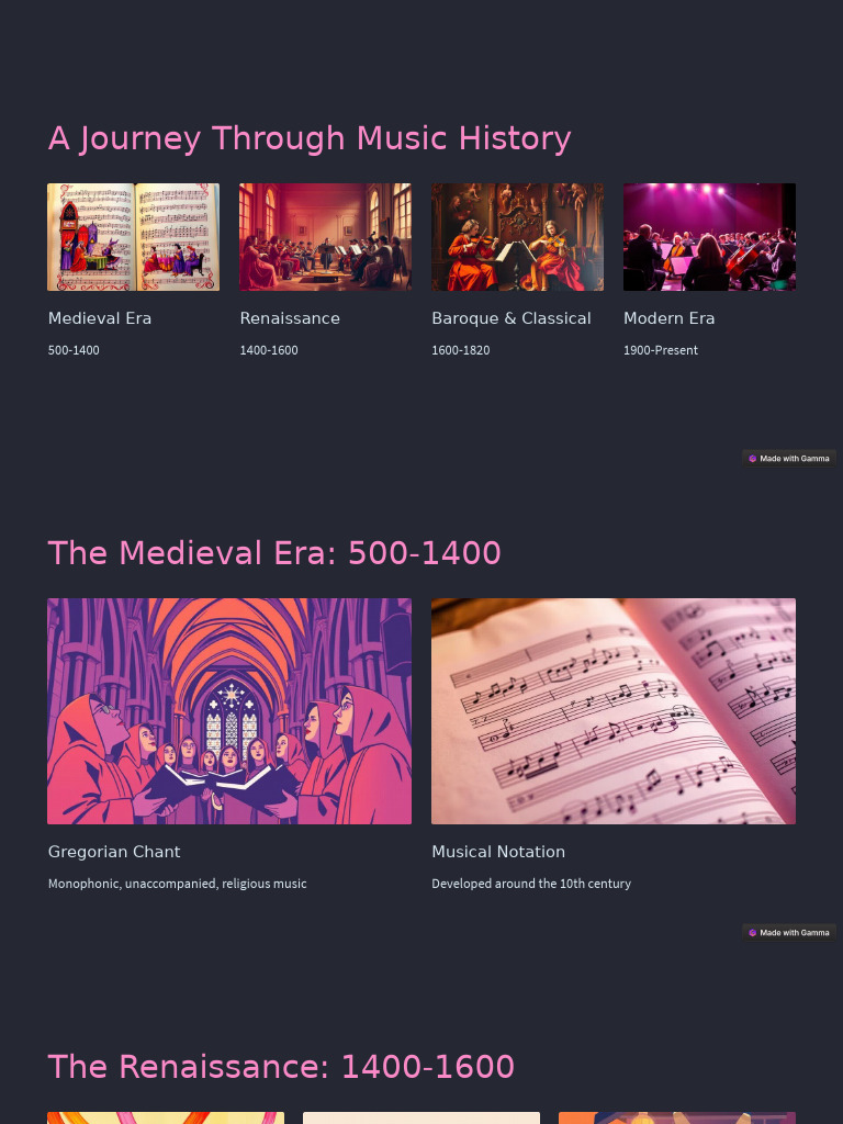 A Journey Through Music History | PDF
