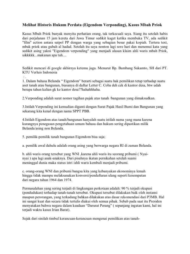 Melihat Historis Hukum Perdata Pdf