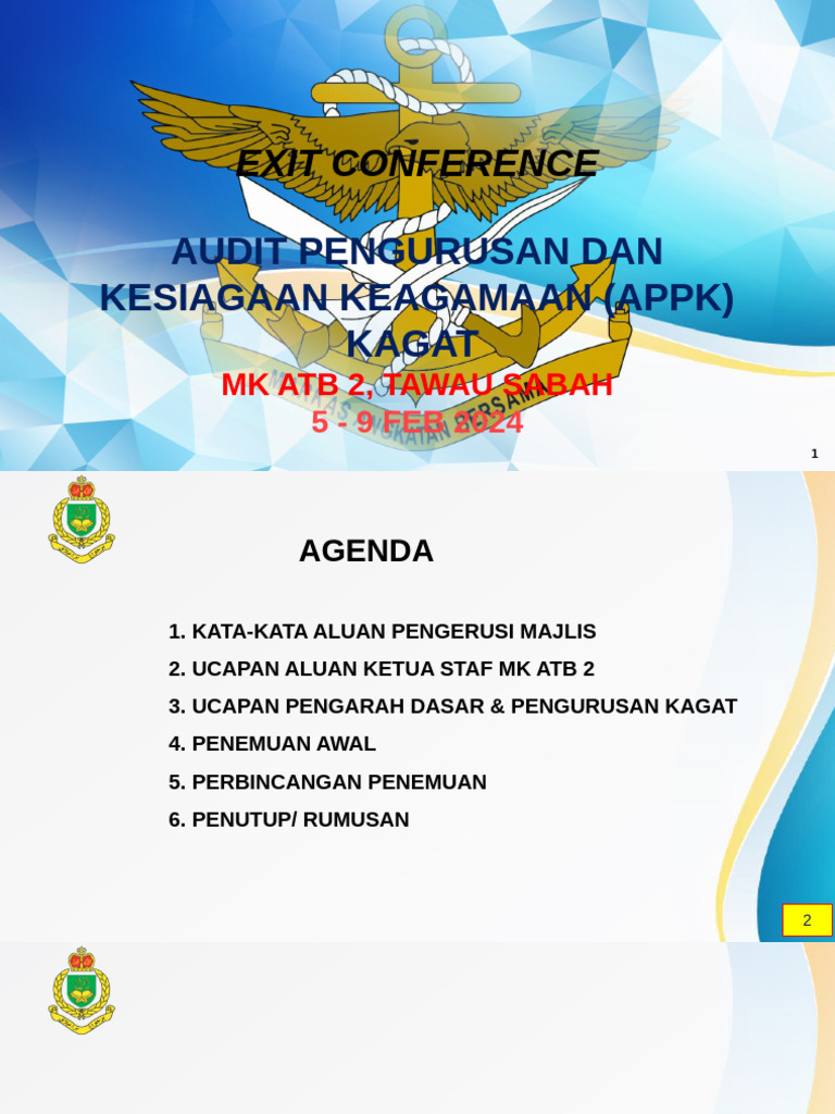 2 Exit Conference MK ATB 2 | PDF
