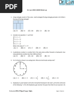 2025 AMC 10A Problem Set and Solutions | PDF | Real Number | Triangle