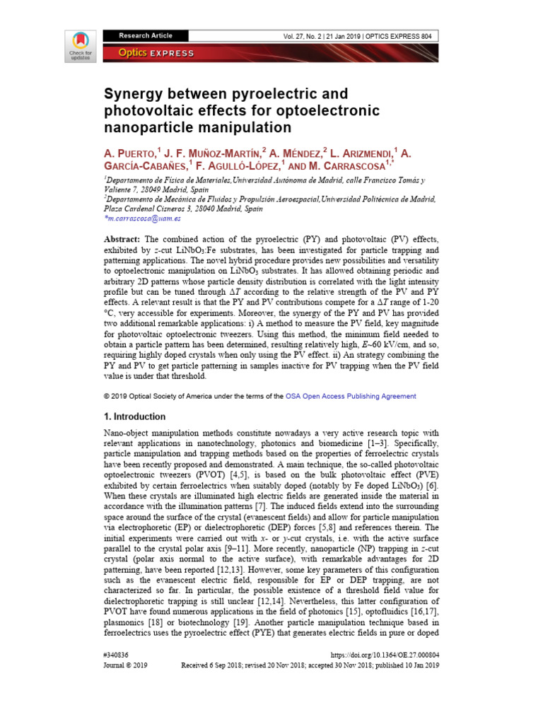 Synergy Between Pyroelectric and Photovoltaic Effects For ...