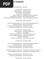 Tradução da música 