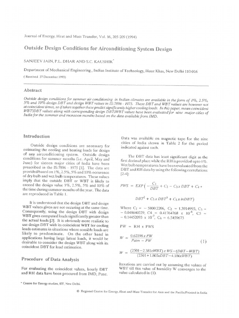 Os Design Conditions For Ac | PDF