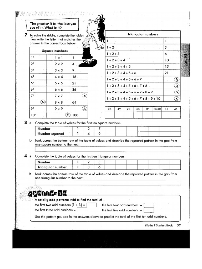 Triangular Number Year 6 Pdf