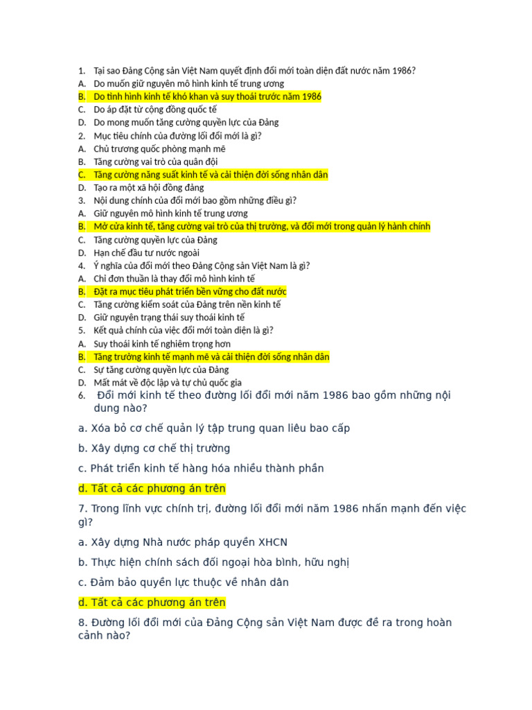 câu hỏi LSD | PDF
