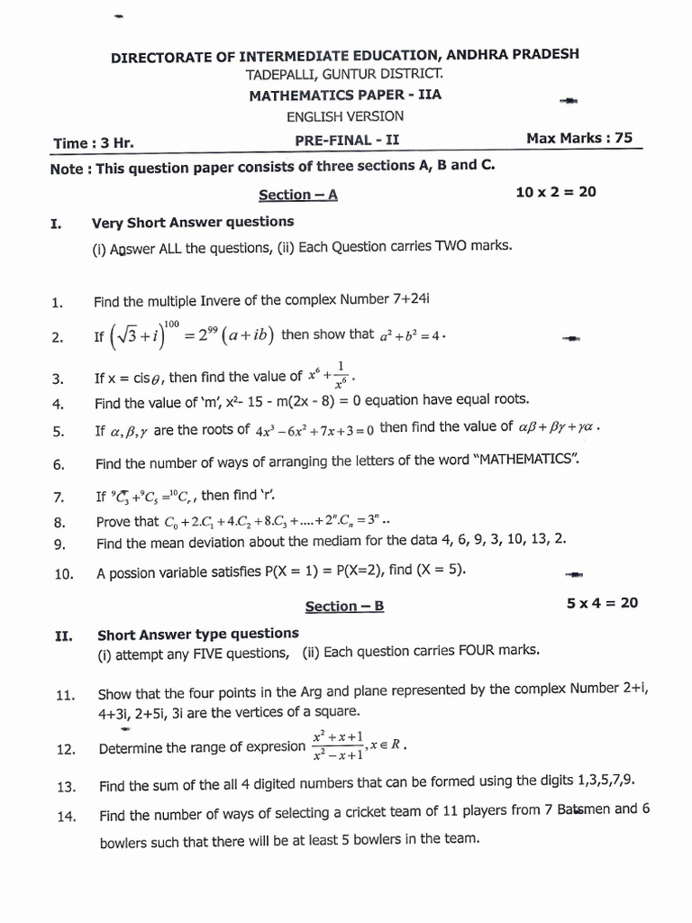 8 - Maths-2a Em1739605989915 | PDF