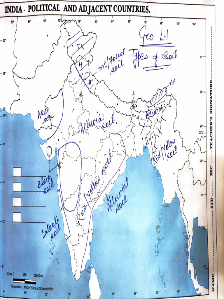 Maps of Geo Chapter-1 - 5 | PDF