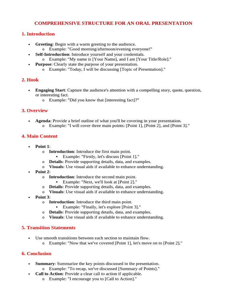 Unit 2 - Guide To An Oral Presentation | PDF | Communication | Human ...
