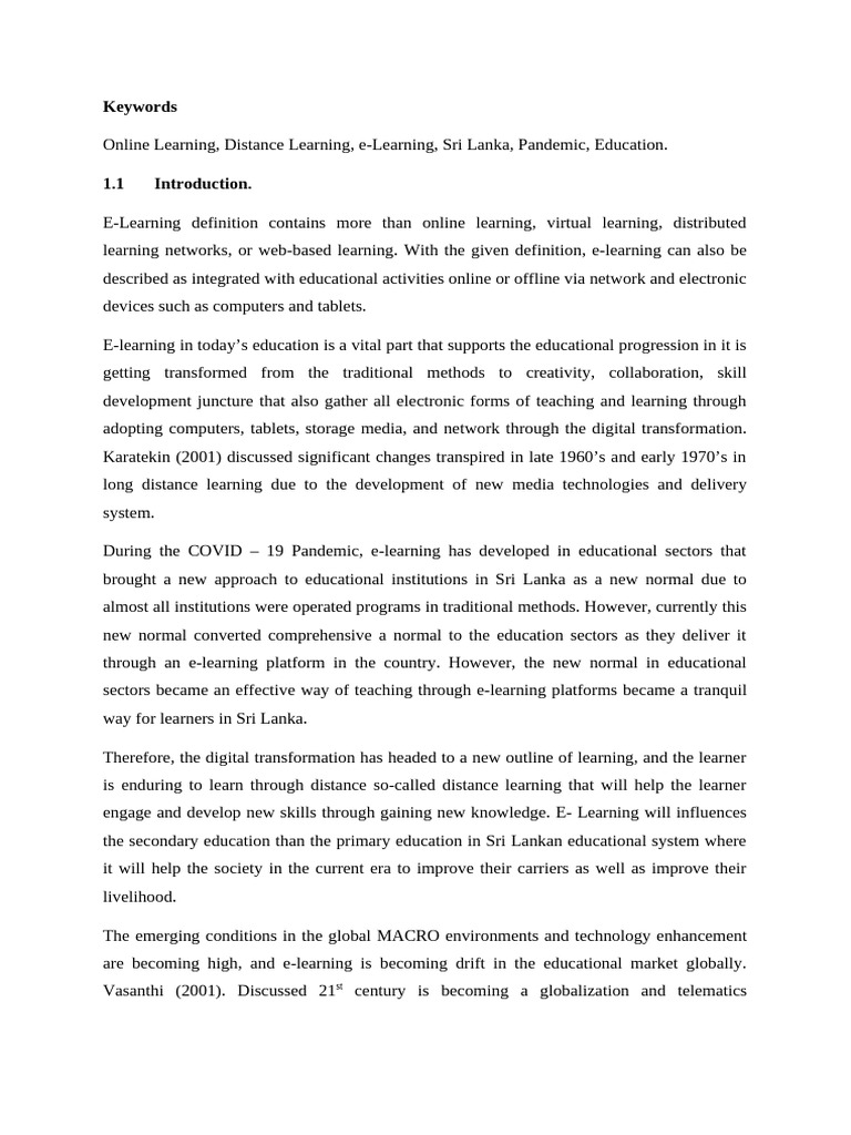 Impact of e Learning | PDF | Educational Technology | Distance Education