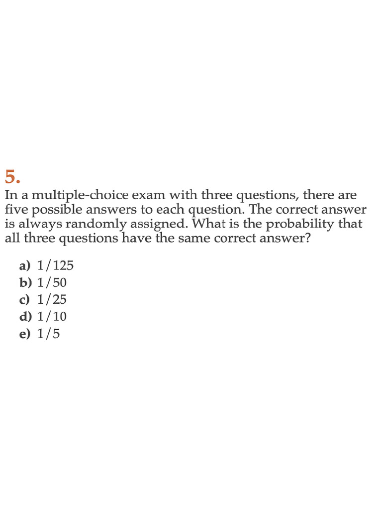 Probability Question | PDF