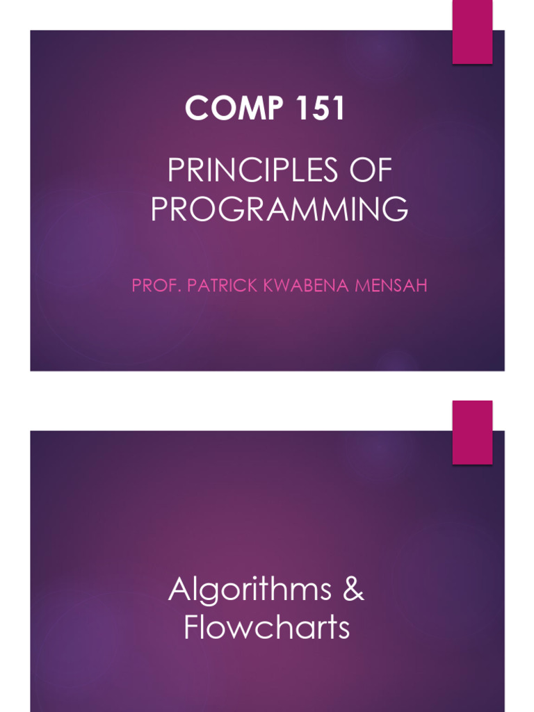 Principles of Programming | PDF | Data Type | Parameter (Computer ...