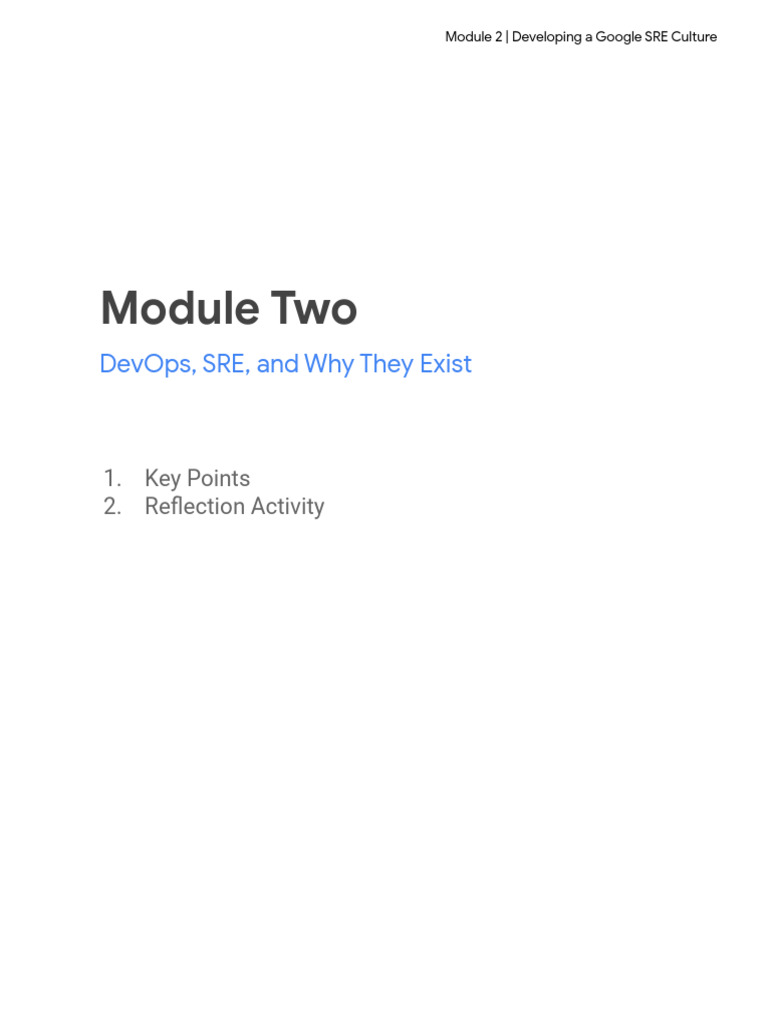 Understanding DevOps and SRE Principles | PDF