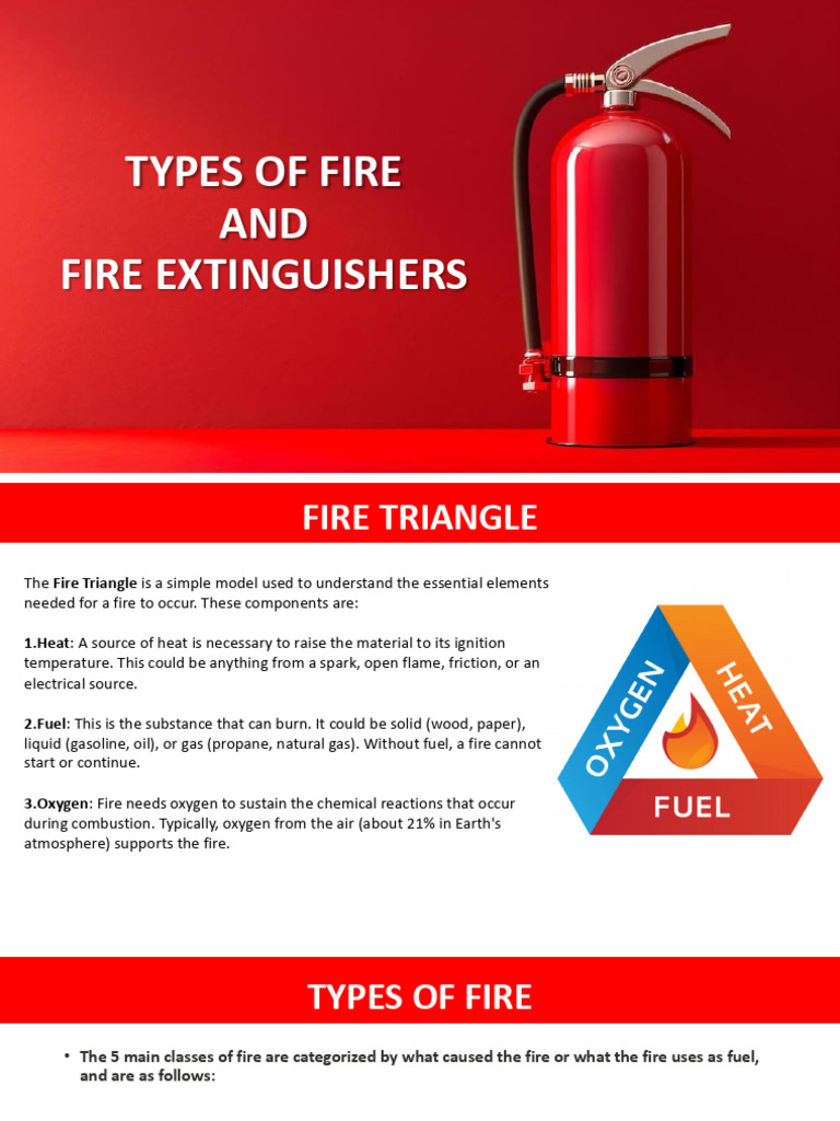 Fire Types and Extinguishers Guide | PDF | Fires | Combustion