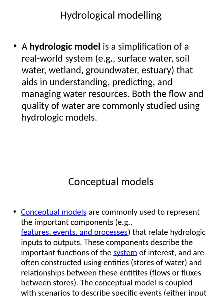 Hydrological Modeling Techniques Explained | PDF | Discharge (Hydrology ...