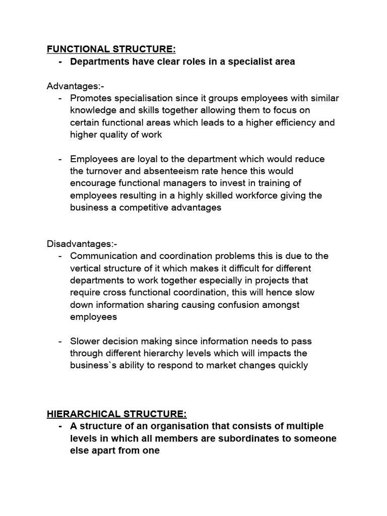 Organizational Structure Types and Analysis | PDF | Organizational ...