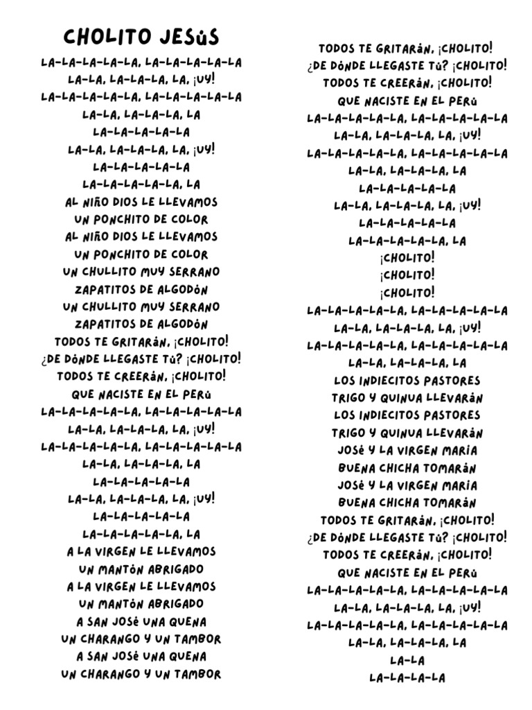 Letra de La Canción PDF | PDF