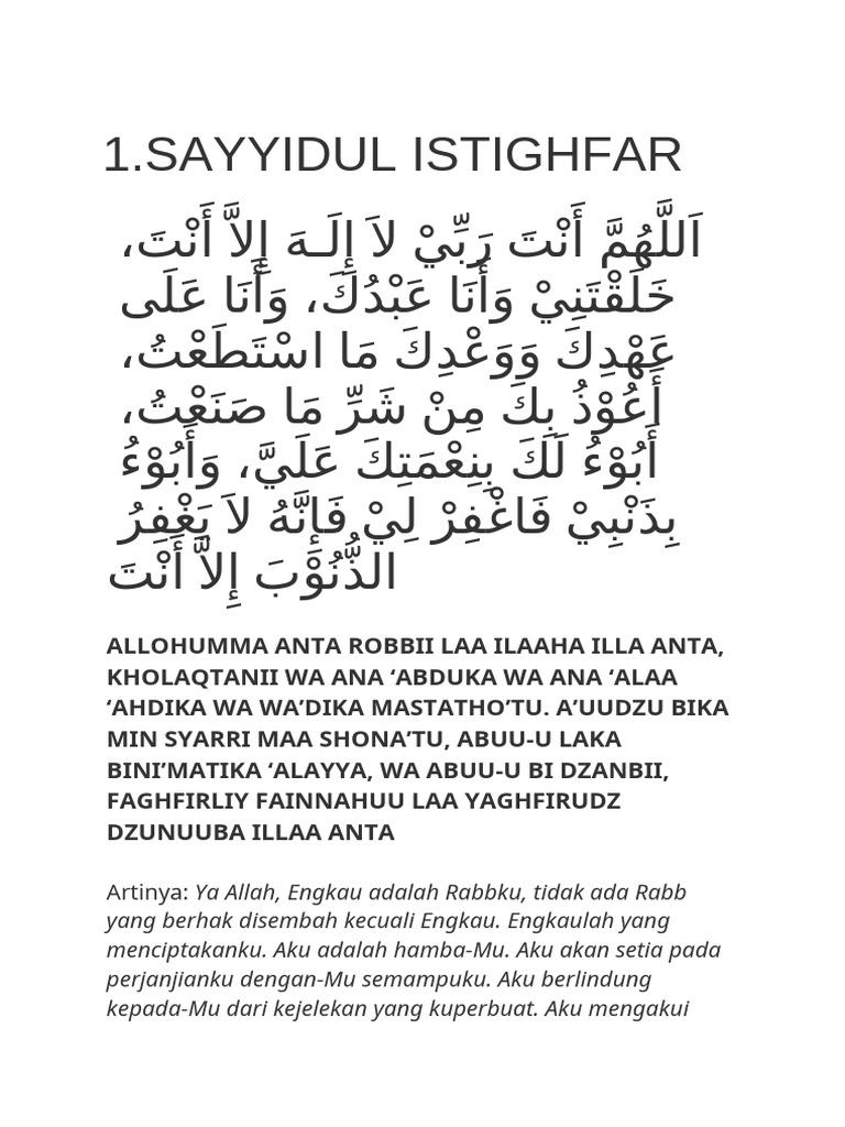 Dokumen Doa Ibu Ibu Pdf