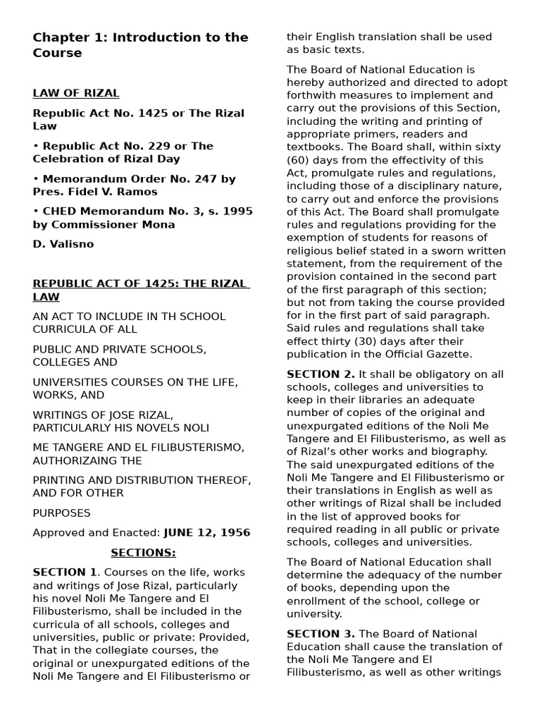 Chapter 1.docx Rizal | PDF