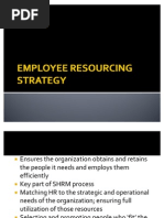 Employee Resourcing Strategy