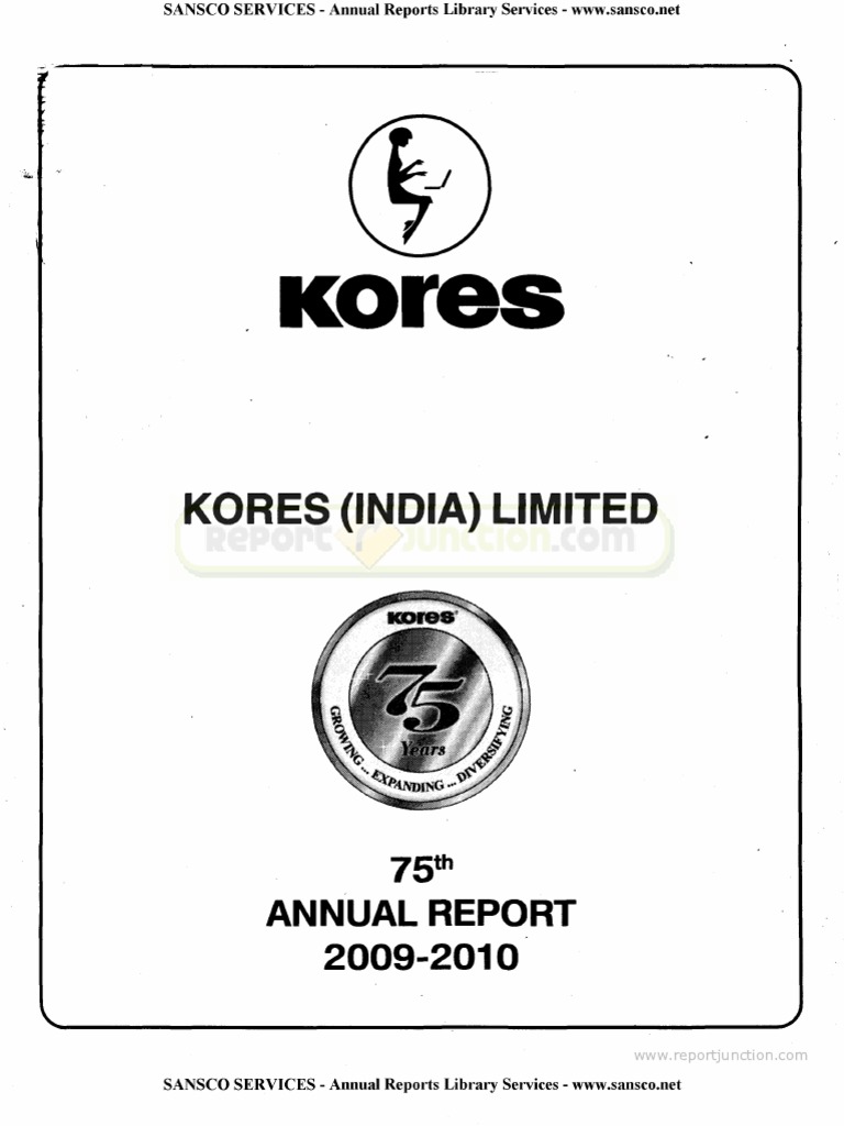 Kores India LTD 2010 | PDF | Board Of Directors | Dividend