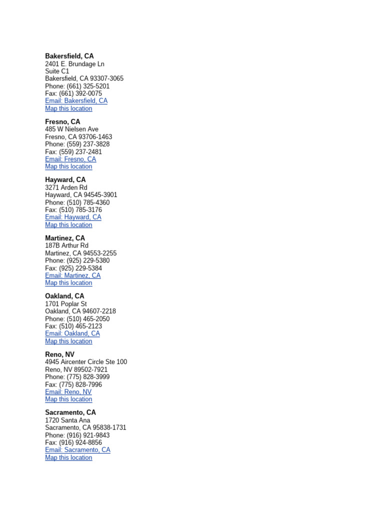 MyGrantInfo Contact Locations | PDF | Fax | International ...