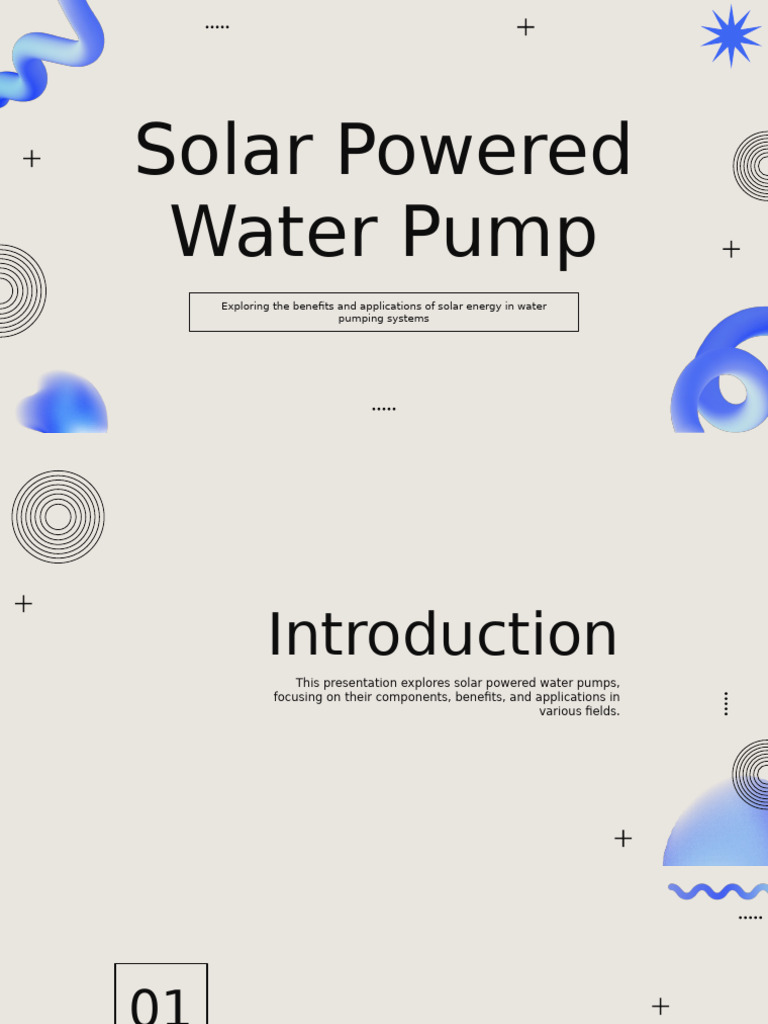 Applications of Solar Water Pumps | PDF | Solar Power | Water
