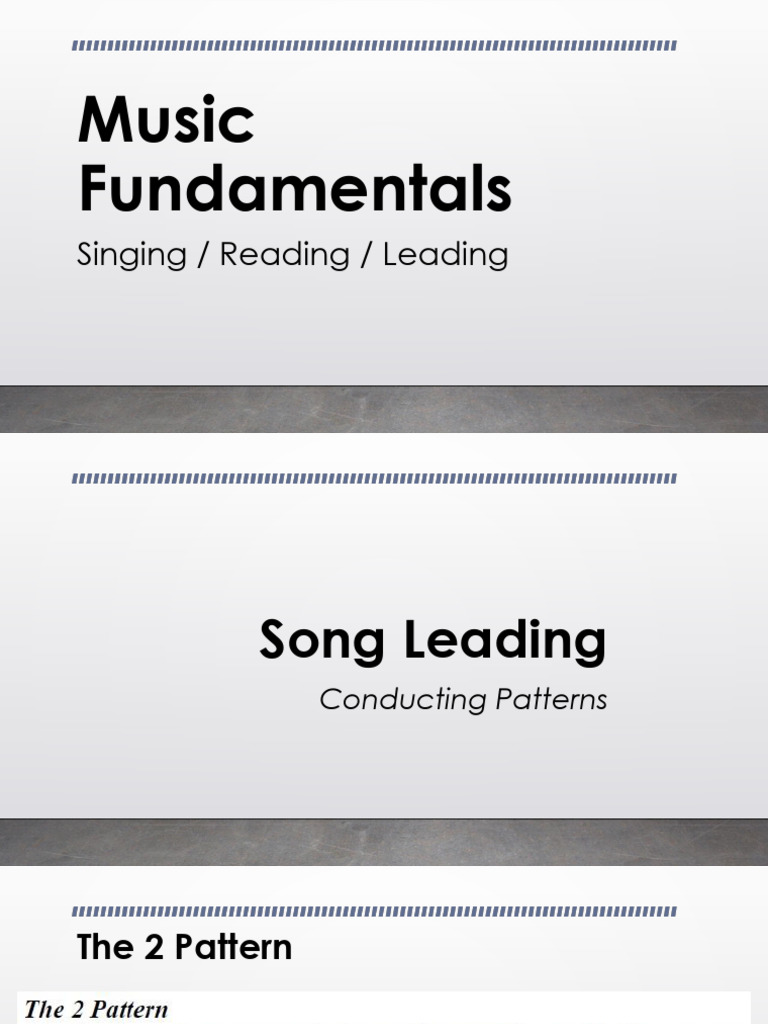 Song Leading & Conducting Basics | PDF