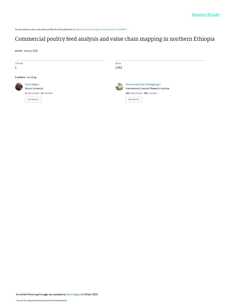 Feed Value Chain Pdf Animal Feed Meat