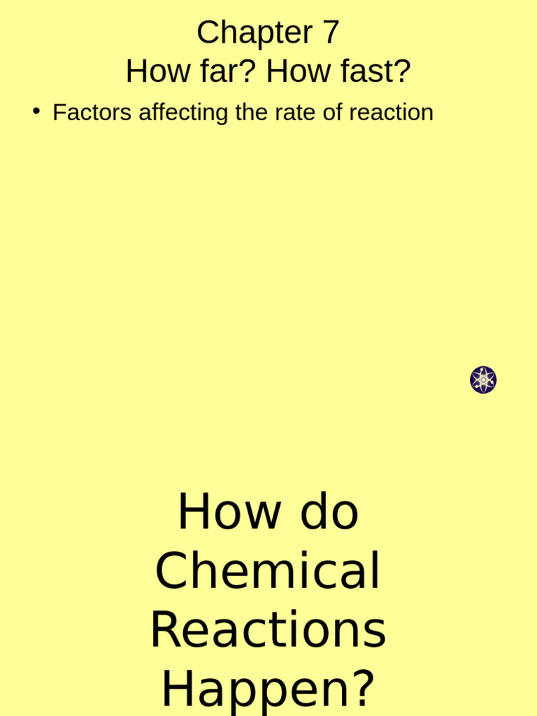 Factors Influencing Reaction Rates | PDF | Catalysis | Reaction Rate