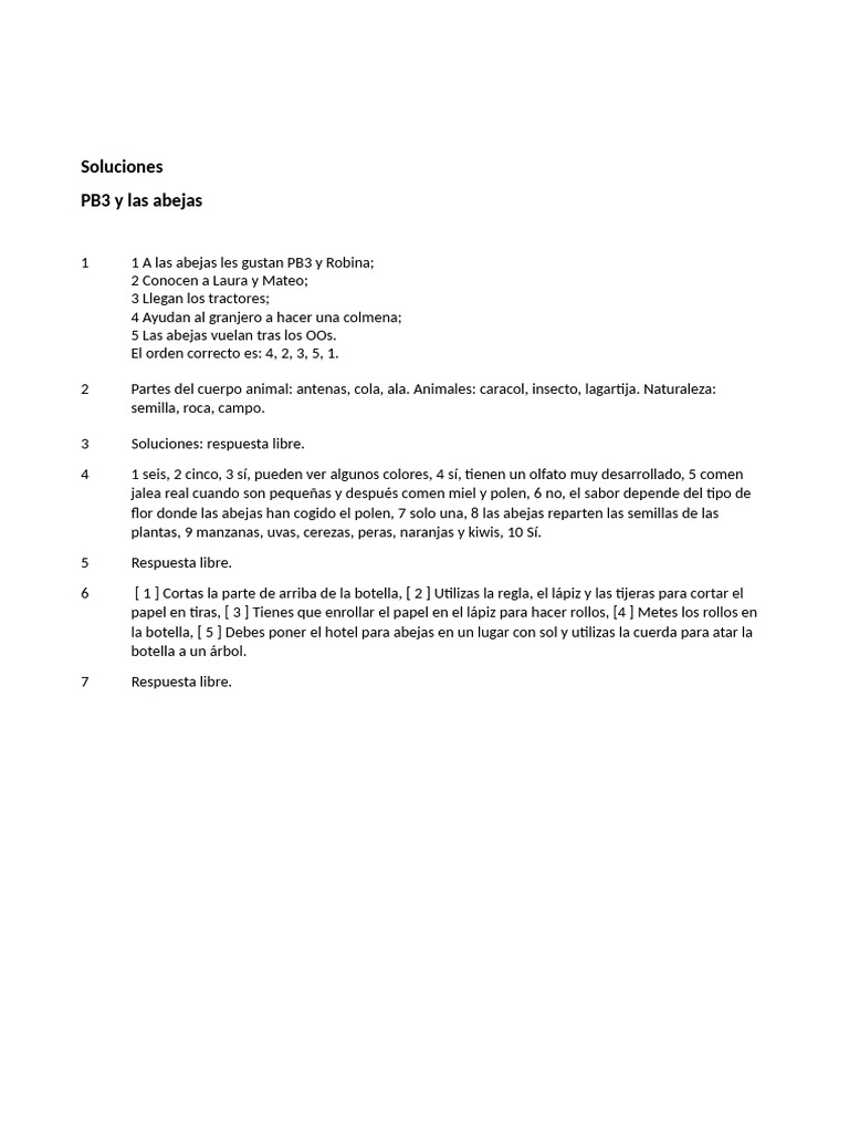 PB3 y Las Abejas Keys | PDF