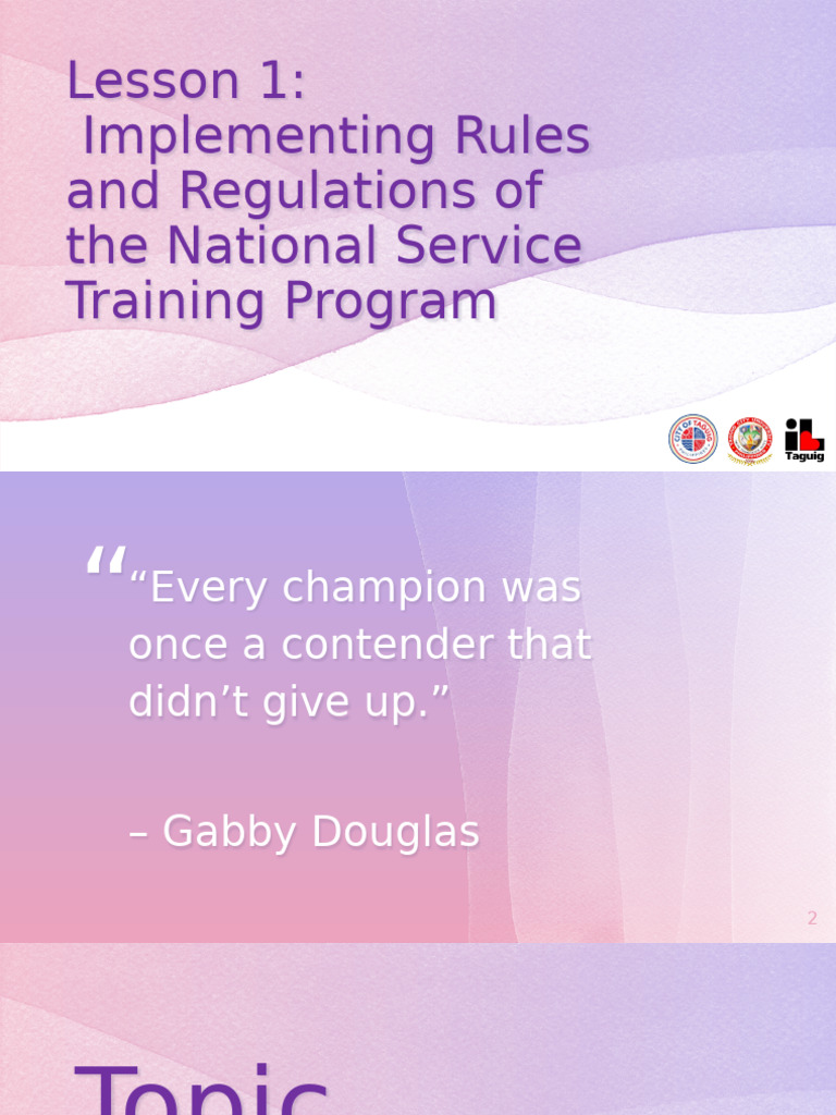 NSTP Implementation Guidelines Overview | PDF