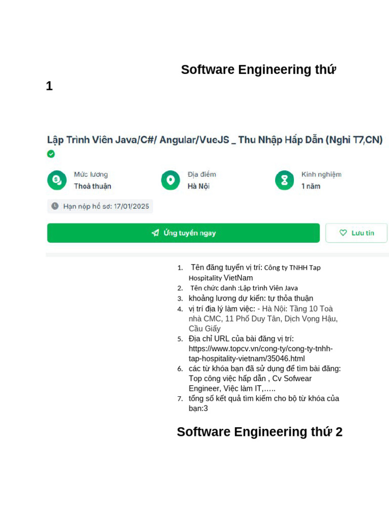 Software Engineering TH 1.2 | PDF